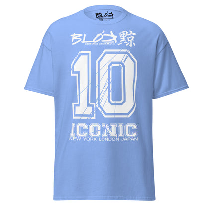 Iconic 10 - Front print - White print - Men's Loose Fit