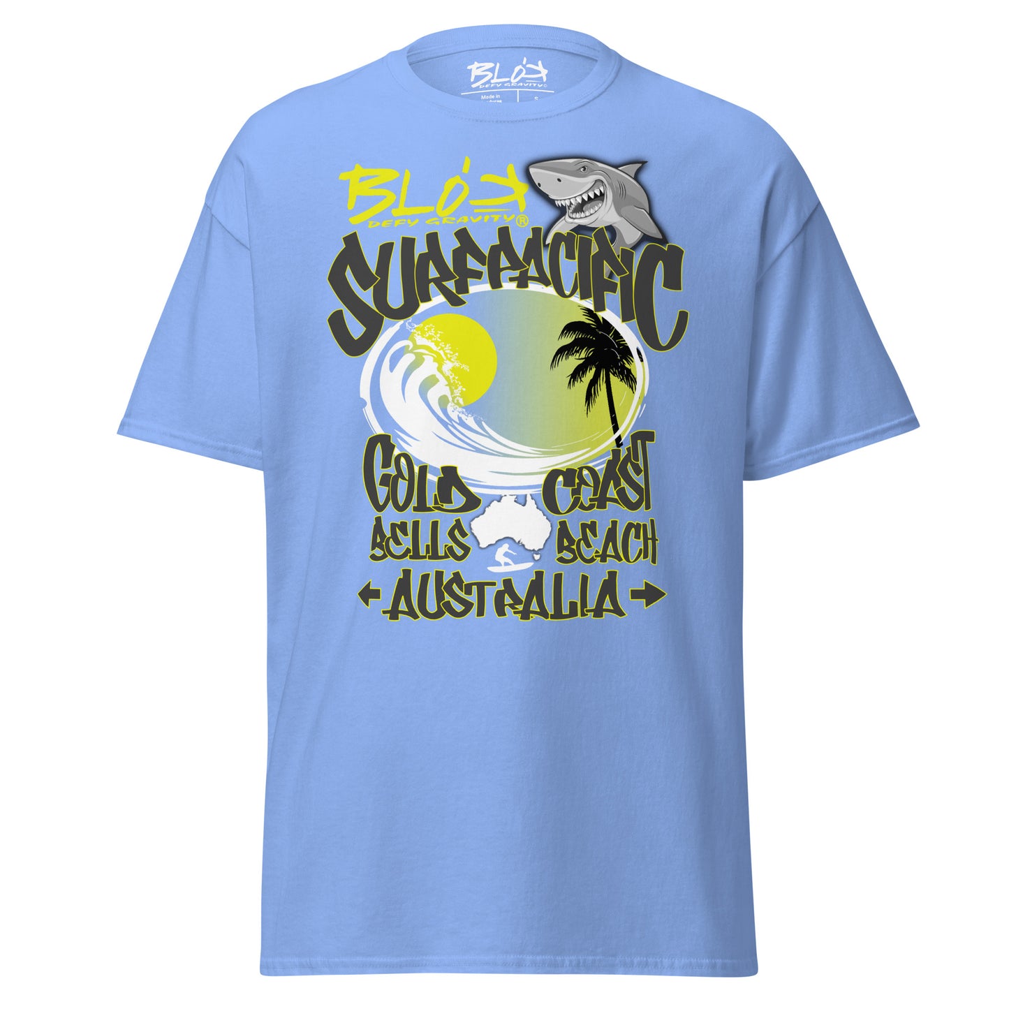 Gold Coast - Front Print - with Yellow Logo - Men's Loose Fit