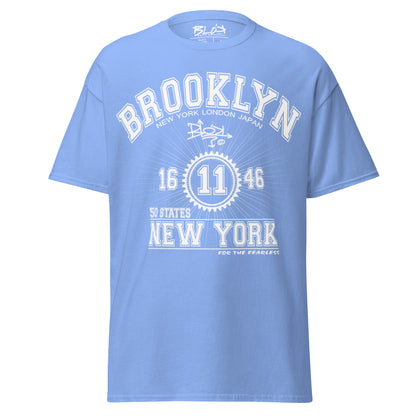 Brooklyn New York - Front Print in White - Men's Loose Fit