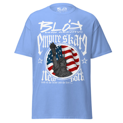 Empire Skate - New York - White Print - Men's Loose Fit