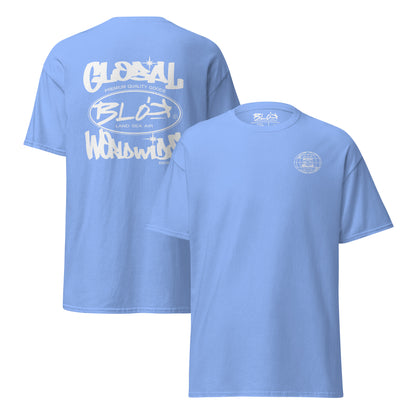 Blok Global - Front & Back Print - with White Logo - Men's Loose Fit