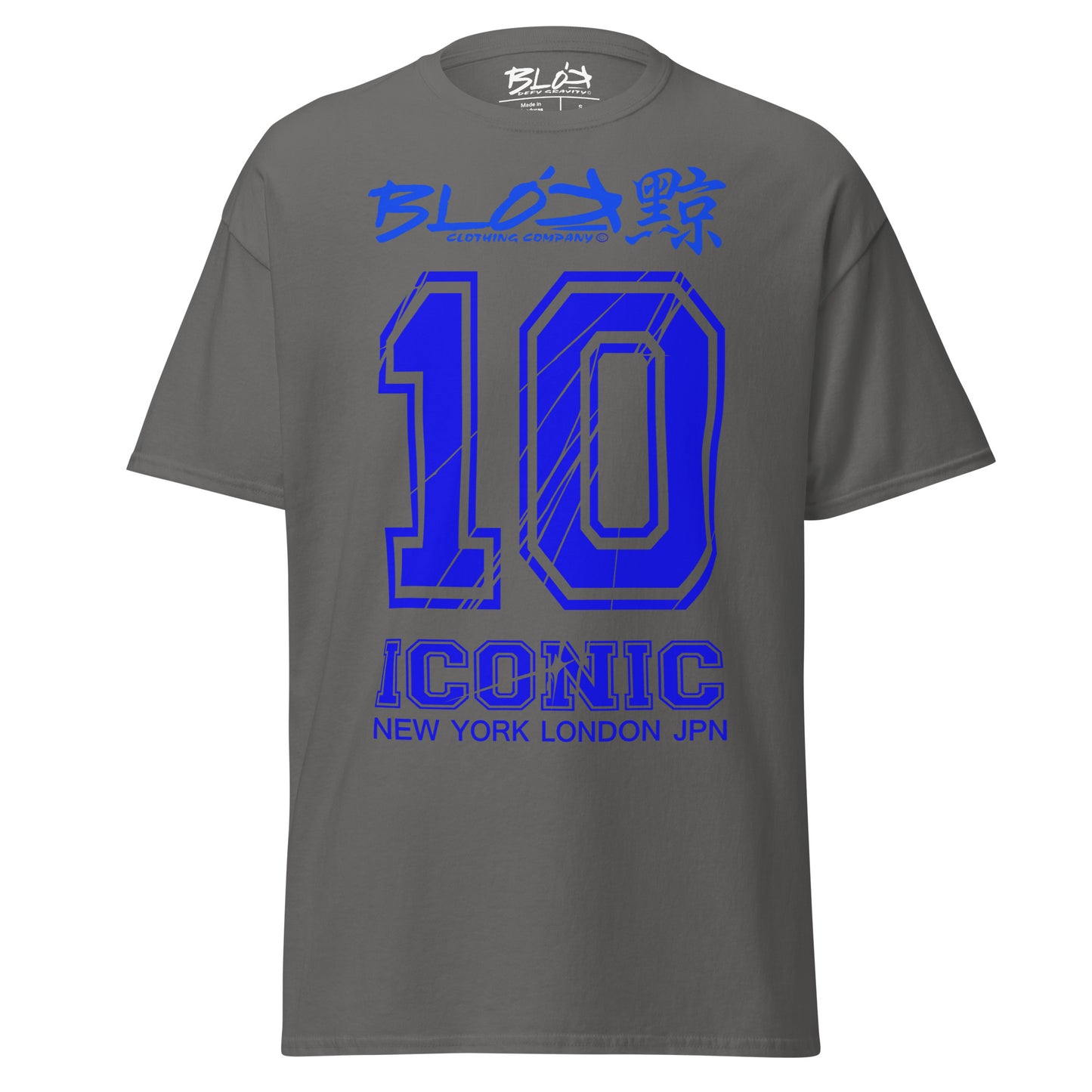 Iconic 10 - Front - Blue Print - Men's Loose Fit