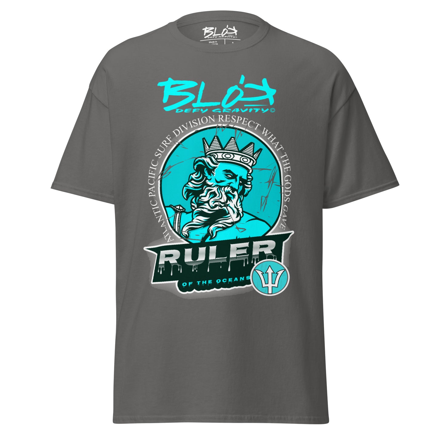 Ruler of the Oceans - Front Print - in Turquoise - Men's Loose Fit