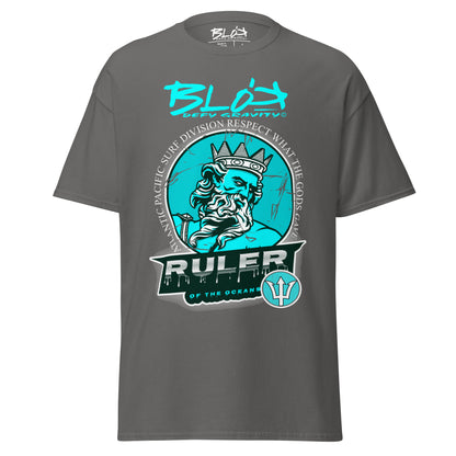 Ruler of the Oceans - Front Print - in Turquoise - Men's Loose Fit