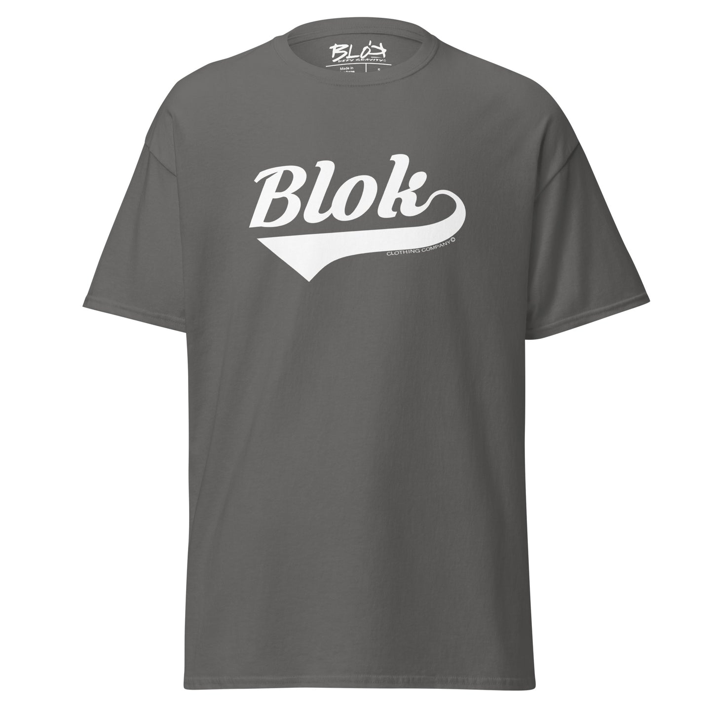 Blok Classic - Front Print - in White - Men's Loose Fit