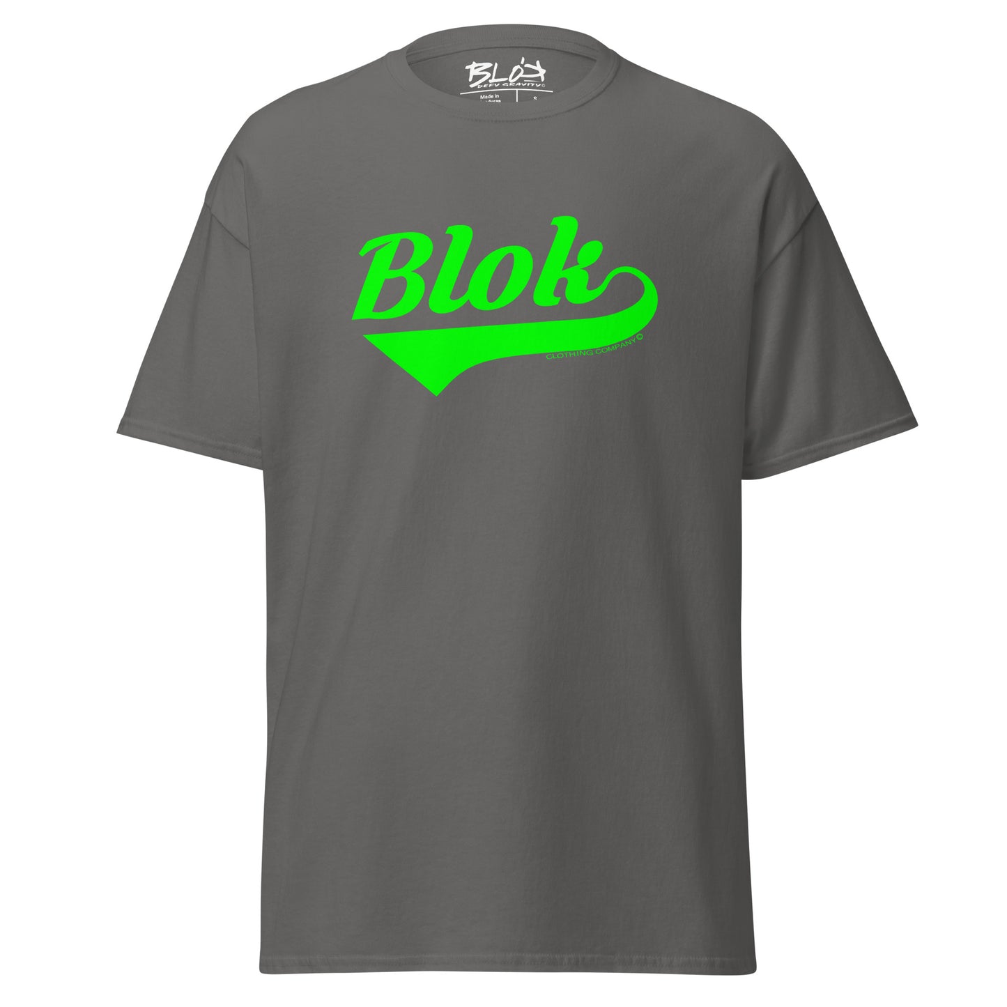 Blok Classic - Front Print - in Green - Men's Loose Fit