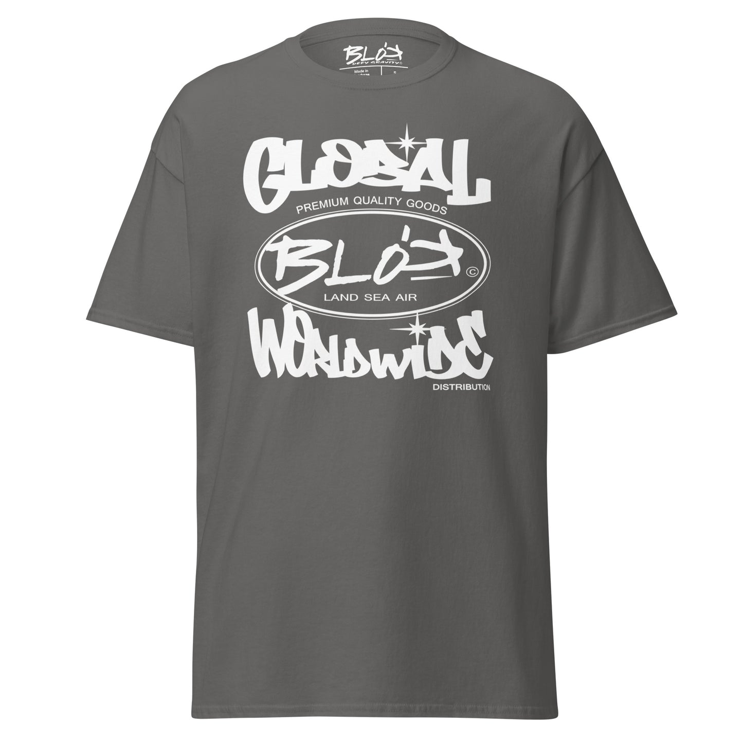 Blok Global - Front Print - with White Logo - Men's Loose Fit