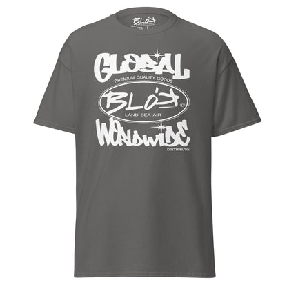 Blok Global - Front Print - with White Logo - Men's Loose Fit