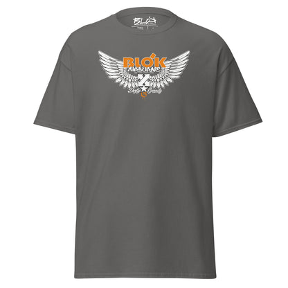 Airborne Wings - Front Print in Orange - Men's Loose Fit