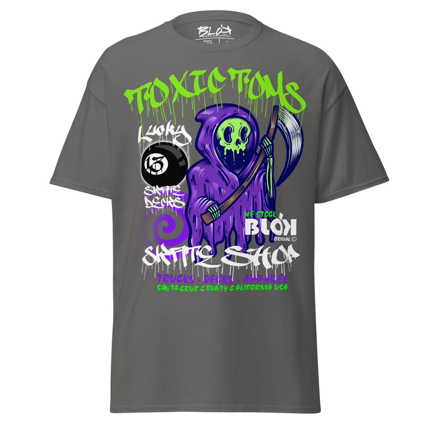 Toxic Toms Skate Shop - Front Print - Loose Fit