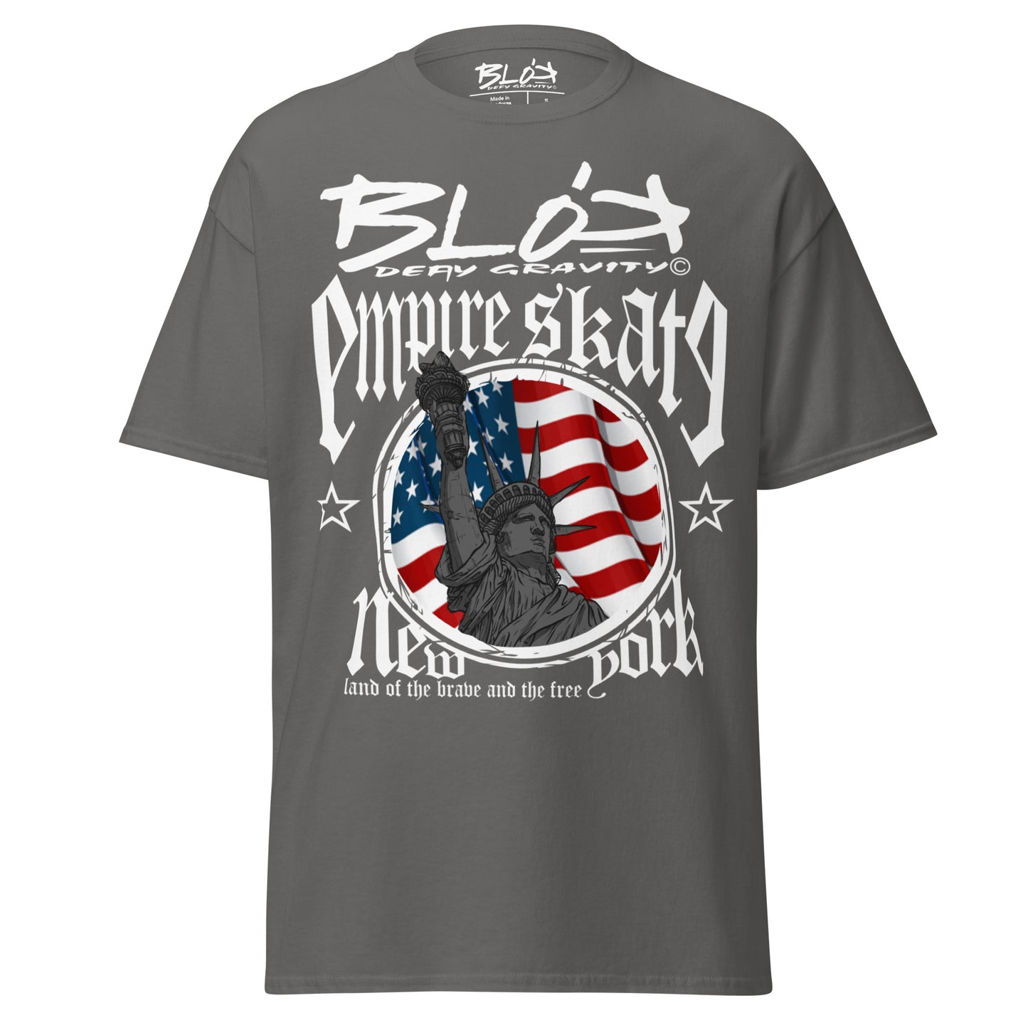 Empire Skate - New York - White Print - Men's Loose Fit