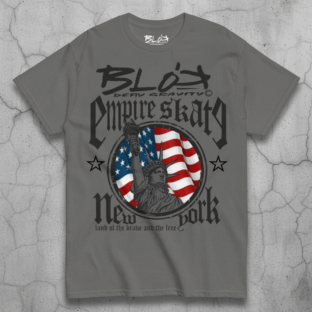 Empire Skate - New York - Front Print - in Black - Men's Loose fit