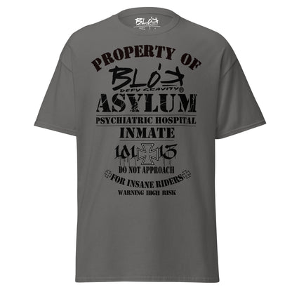 Asylum Inmate - Front Print - in Black - Men's Loose Fit