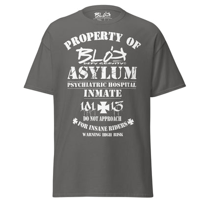 Asylum Inmate - Front Print - in White - Men's Loose Fit