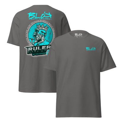 Ruler of the Oceans - Back and Print - in Turquoise - Men's Loose Fit