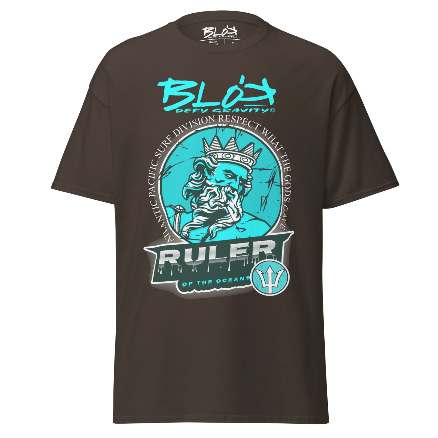 Ruler of the Oceans - Front Print - in Turquoise - Men's Loose Fit