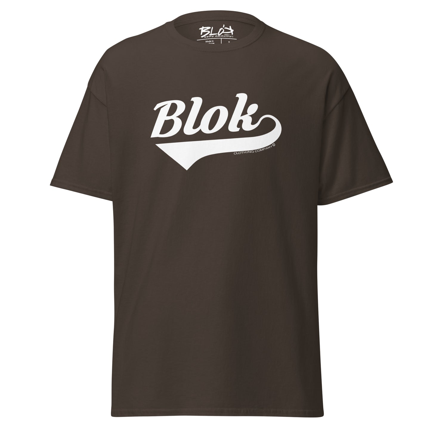 Blok Classic - Front Print - in White - Men's Loose Fit