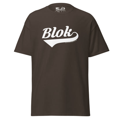 Blok Classic - Front Print - in White - Men's Loose Fit