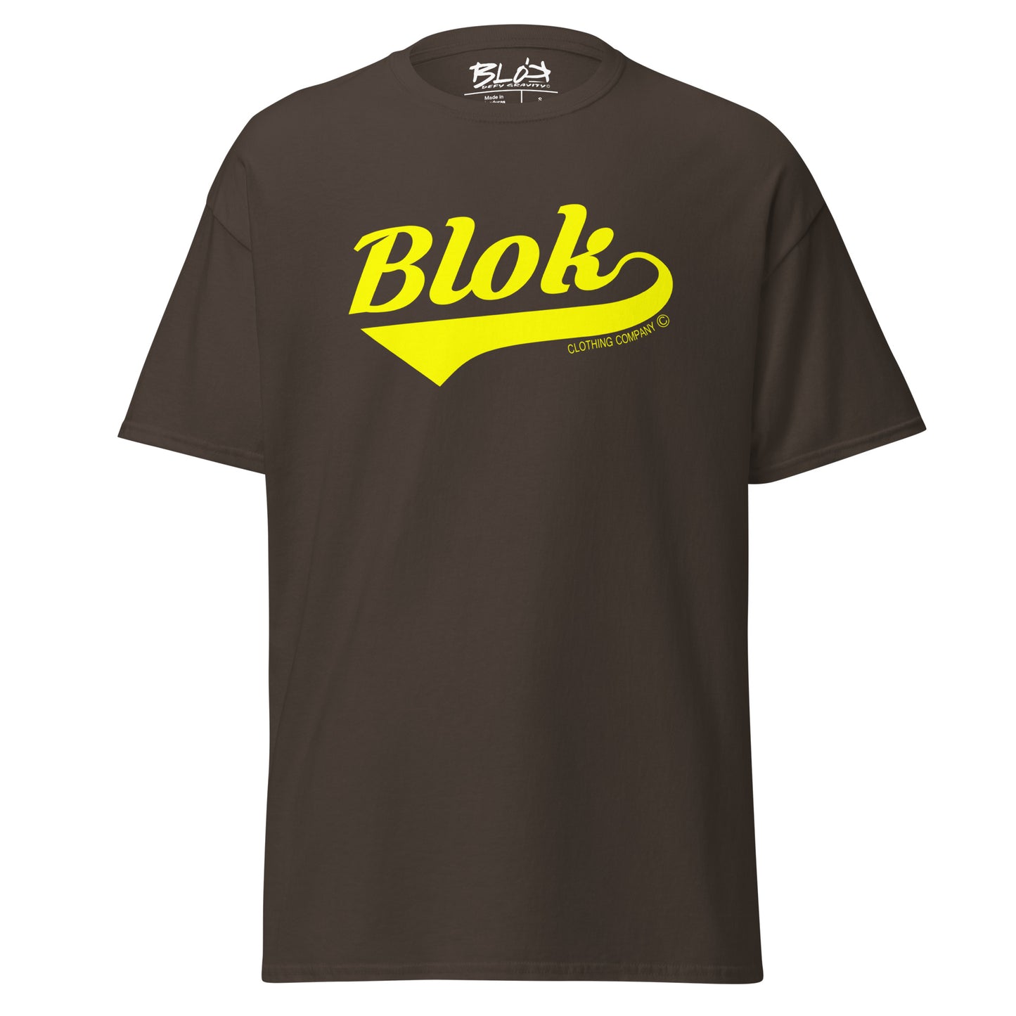 Blok Classic - Front Print - in Yellow - Men's Loose Fit