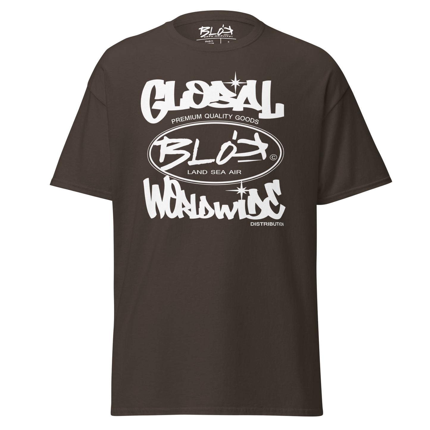 Blok Global - Front Print - with White Logo - Men's Loose Fit