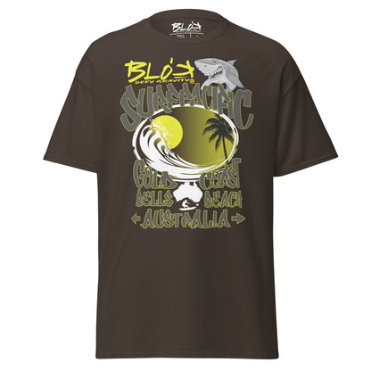 Gold Coast - Front Print - with Yellow Logo - Men's Loose Fit