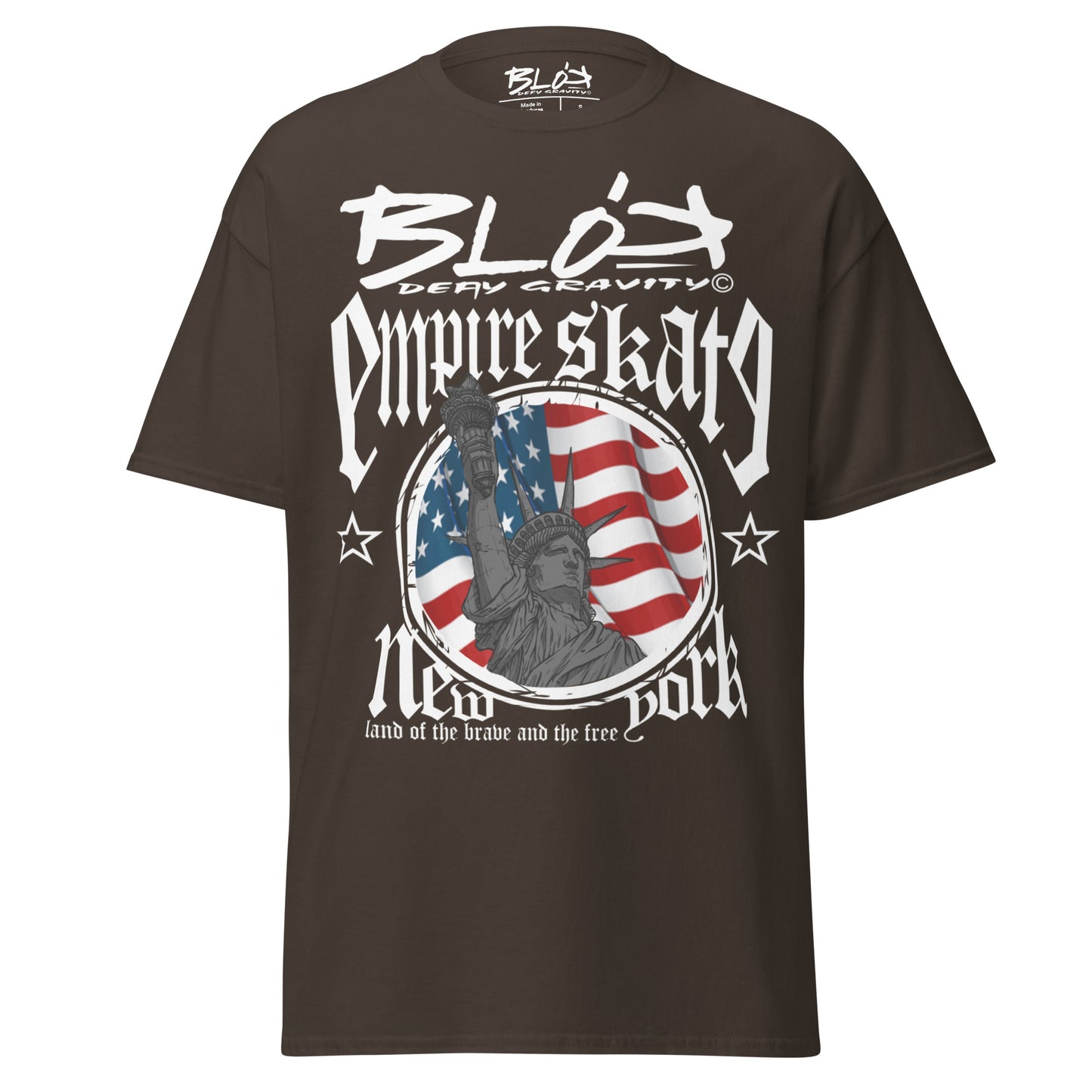 Empire Skate - New York - White Print - Men's Loose Fit