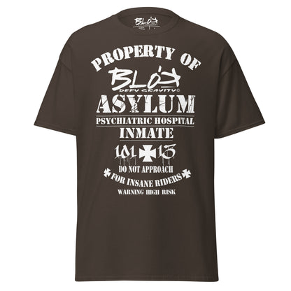 Asylum Inmate - Front Print - in White - Men's Loose Fit