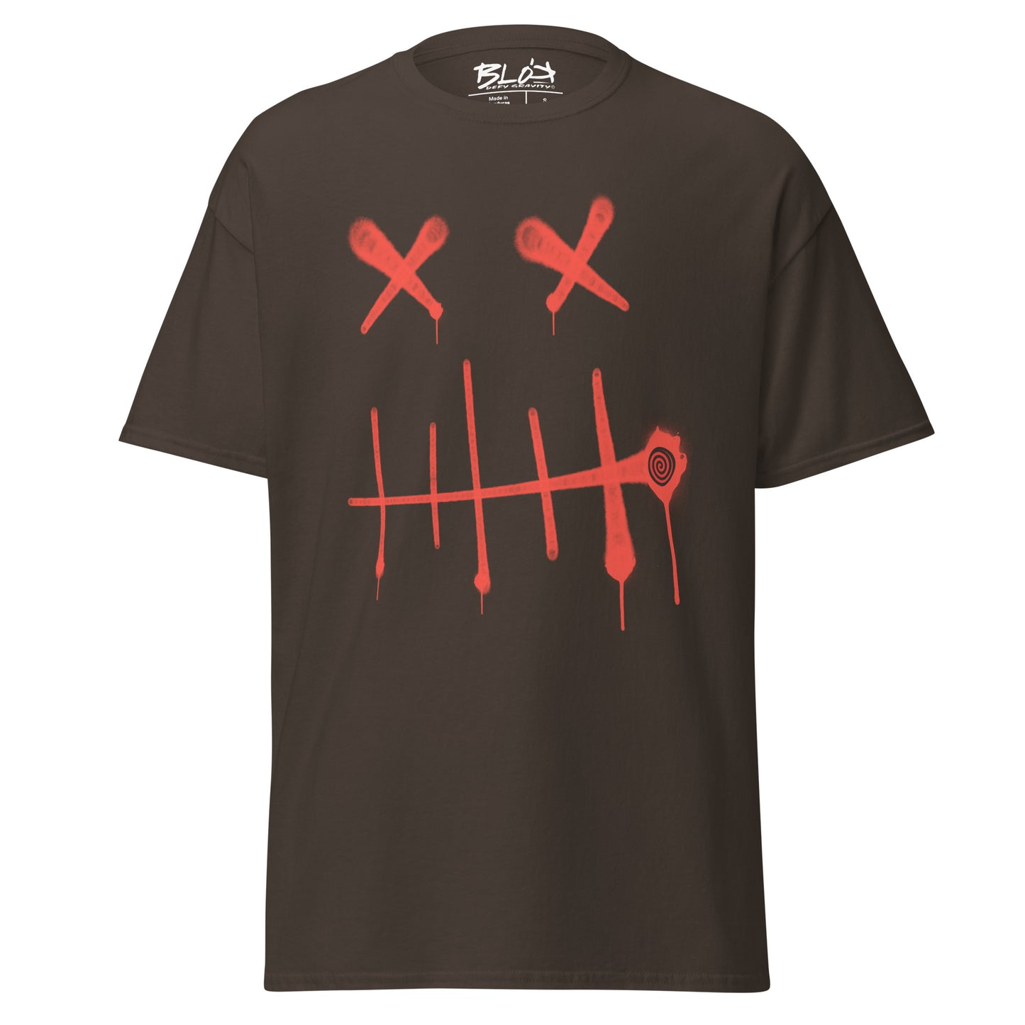 Stitch  - Front Print in Red - Men's Loose Fit Graphic T-Shirt