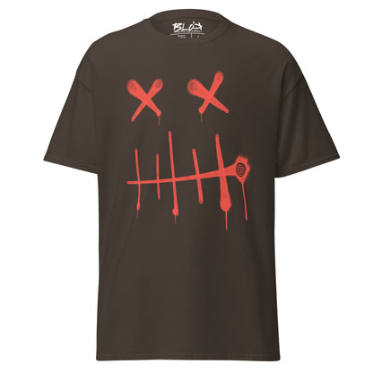 Stitch  - Front Print in Red - Men's Loose Fit Graphic T-Shirt