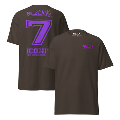 Iconic 7 - Front & Back Print - in Purple - Men's Loose Fit