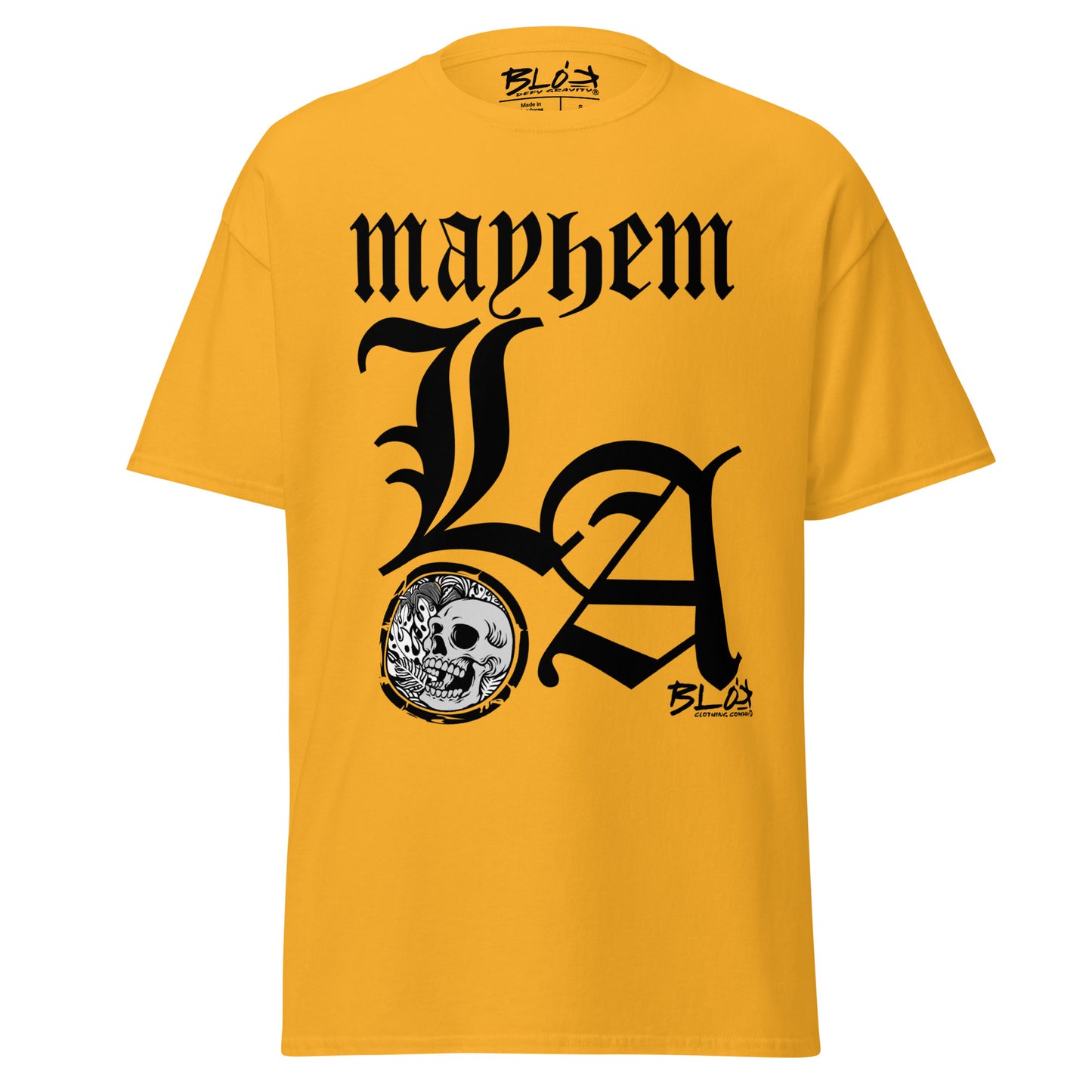 LA Mayhem - Front Print - in Black - Men's Loose Fit