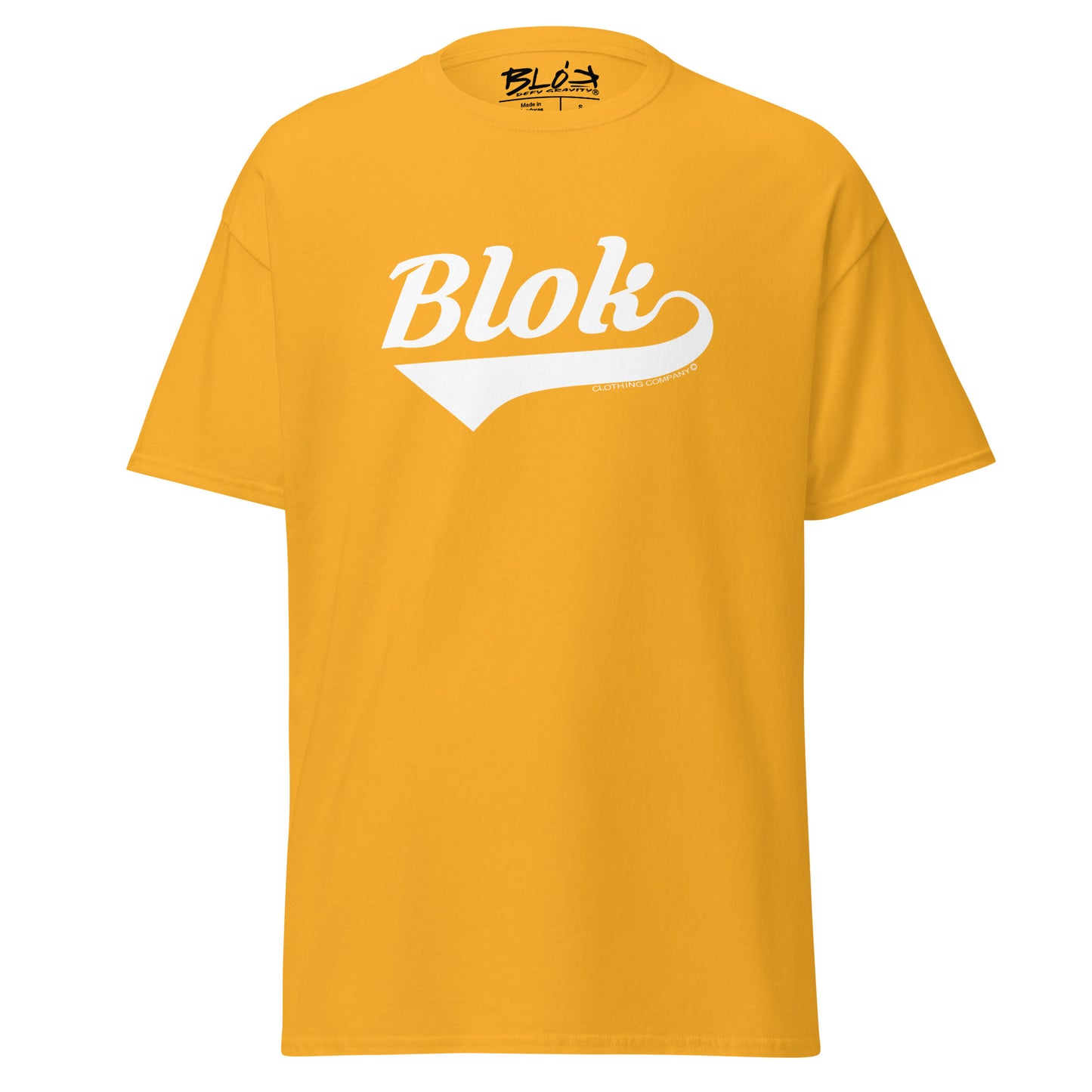 Blok Classic - Front Print - in White - Men's Loose Fit
