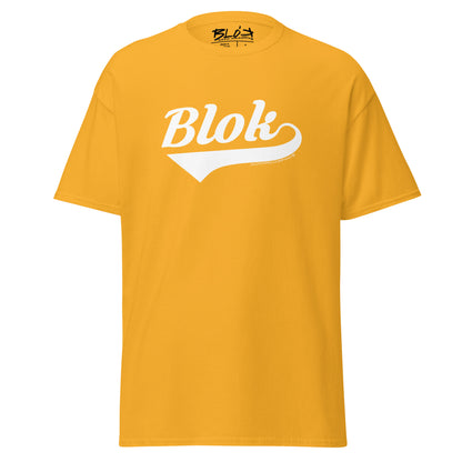 Blok Classic - Front Print - in White - Men's Loose Fit