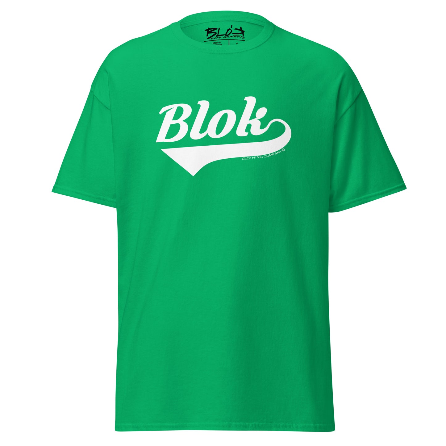 Blok Classic - Front Print - in White - Men's Loose Fit