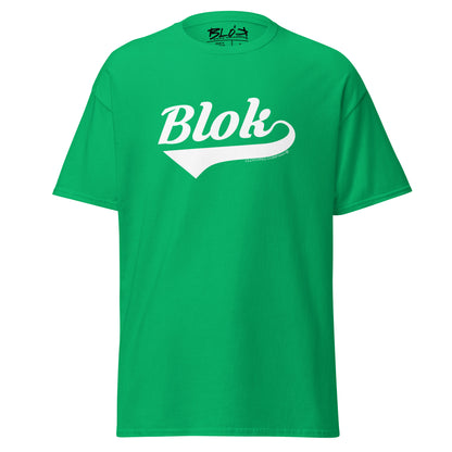 Blok Classic - Front Print - in White - Men's Loose Fit