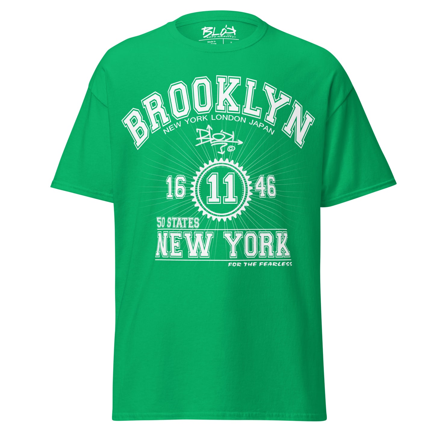 Brooklyn New York - Front Print in White - Men's Loose Fit