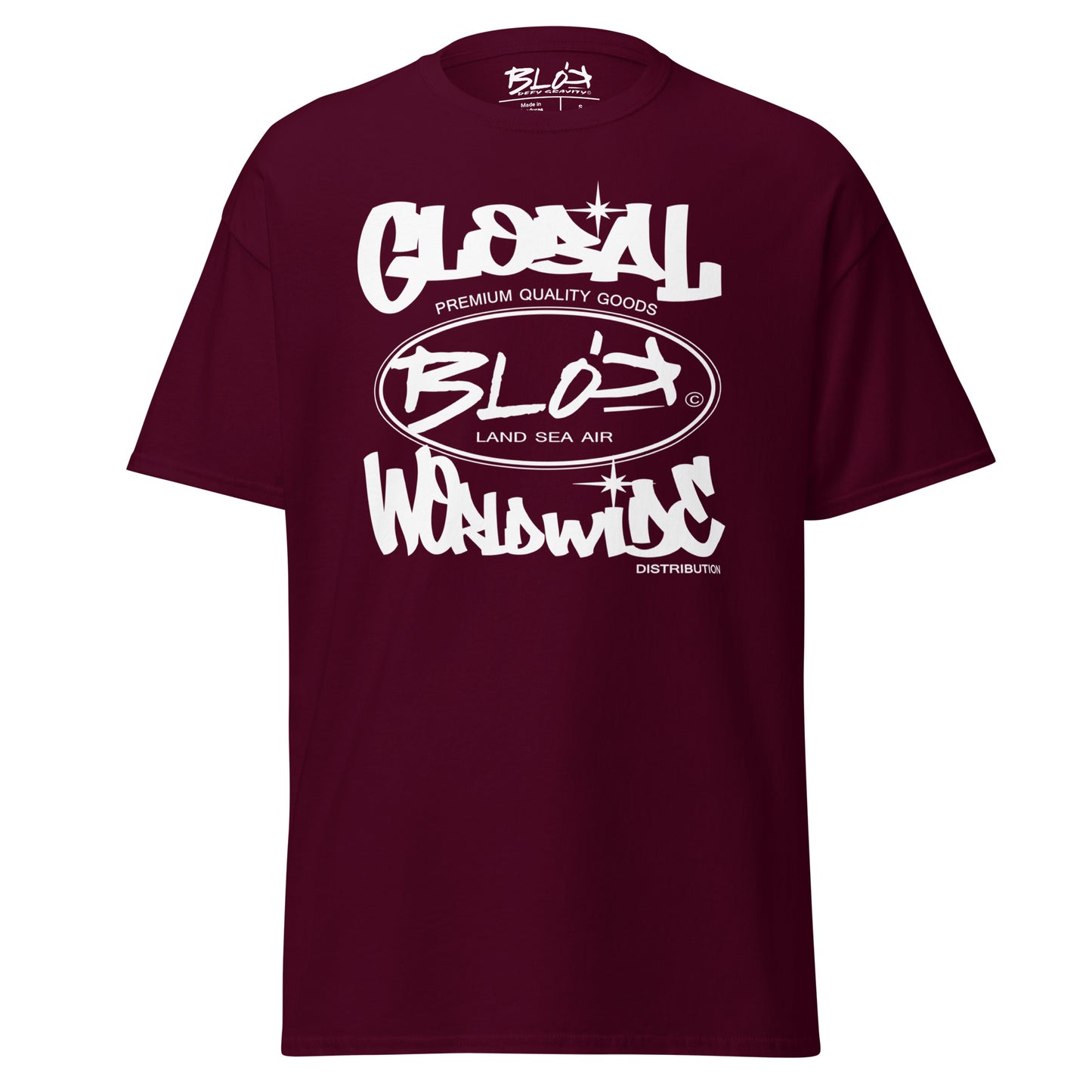 Blok Global - Front Print - with White Logo - Men's Loose Fit