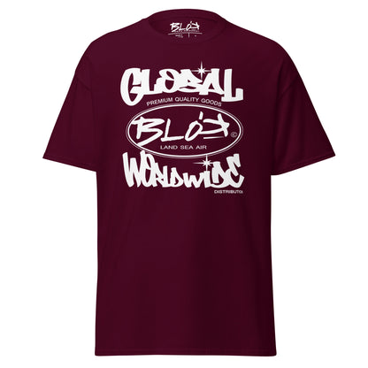 Blok Global - Front Print - with White Logo - Men's Loose Fit