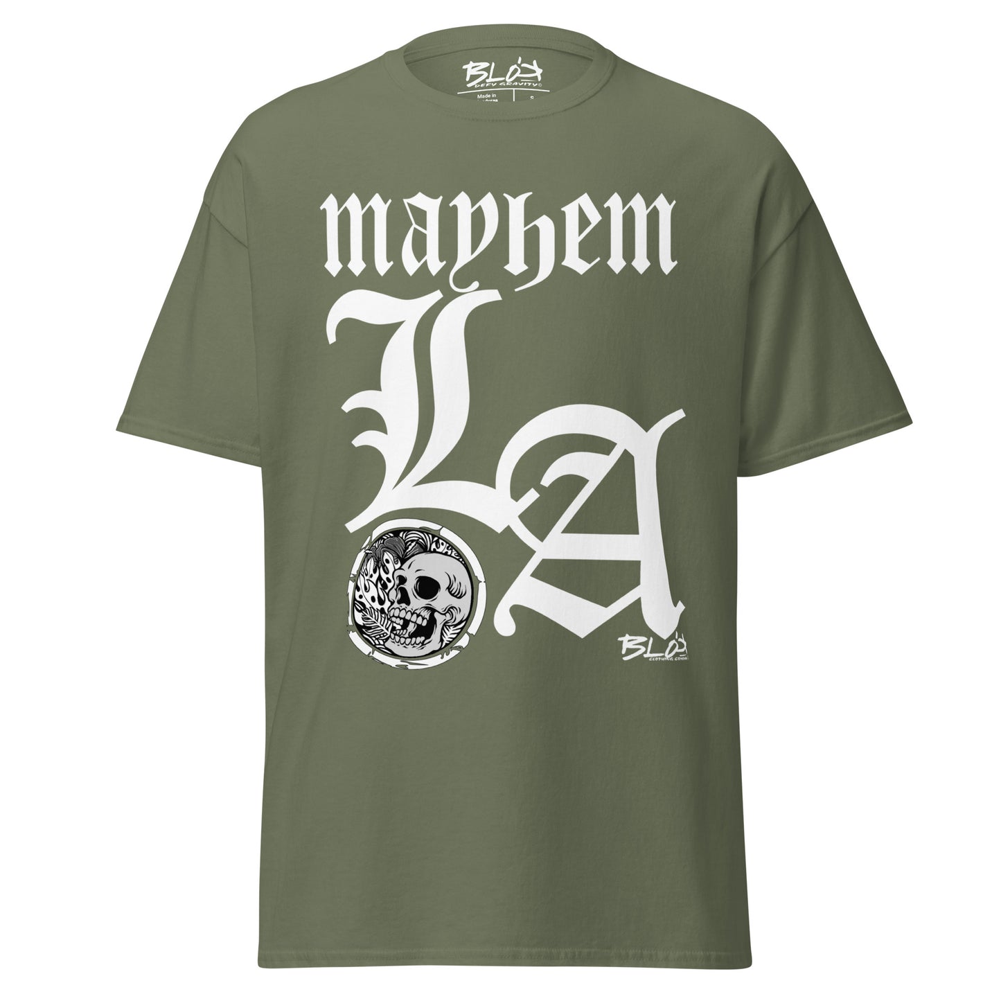 LA Mayhem - Front Print - in White - Men's Loose Fit