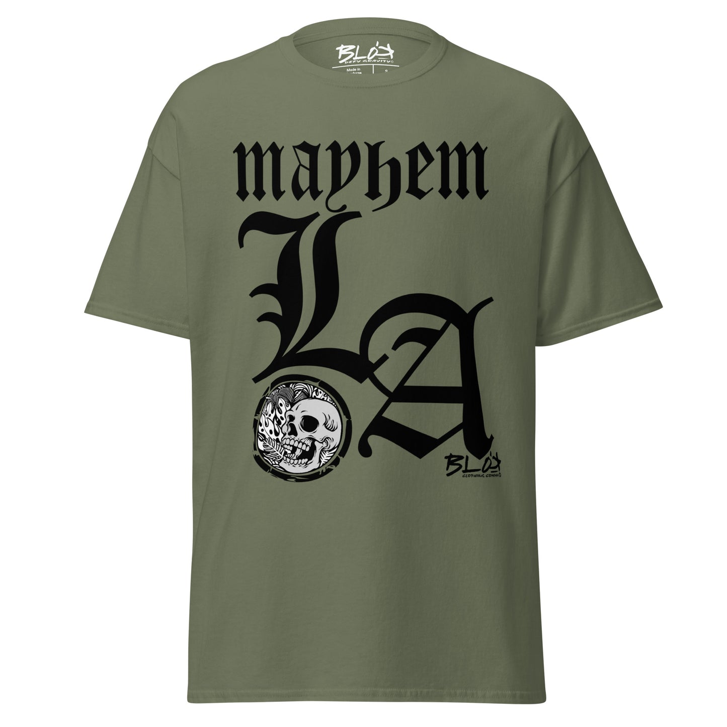 LA Mayhem - Front Print - in Black - Men's Loose Fit