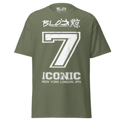 Iconic 7 - Front Print - in White - Men's Loose Fit