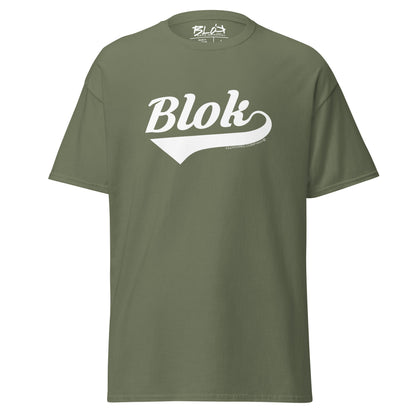 Blok Classic - Front Print - in White - Men's Loose Fit