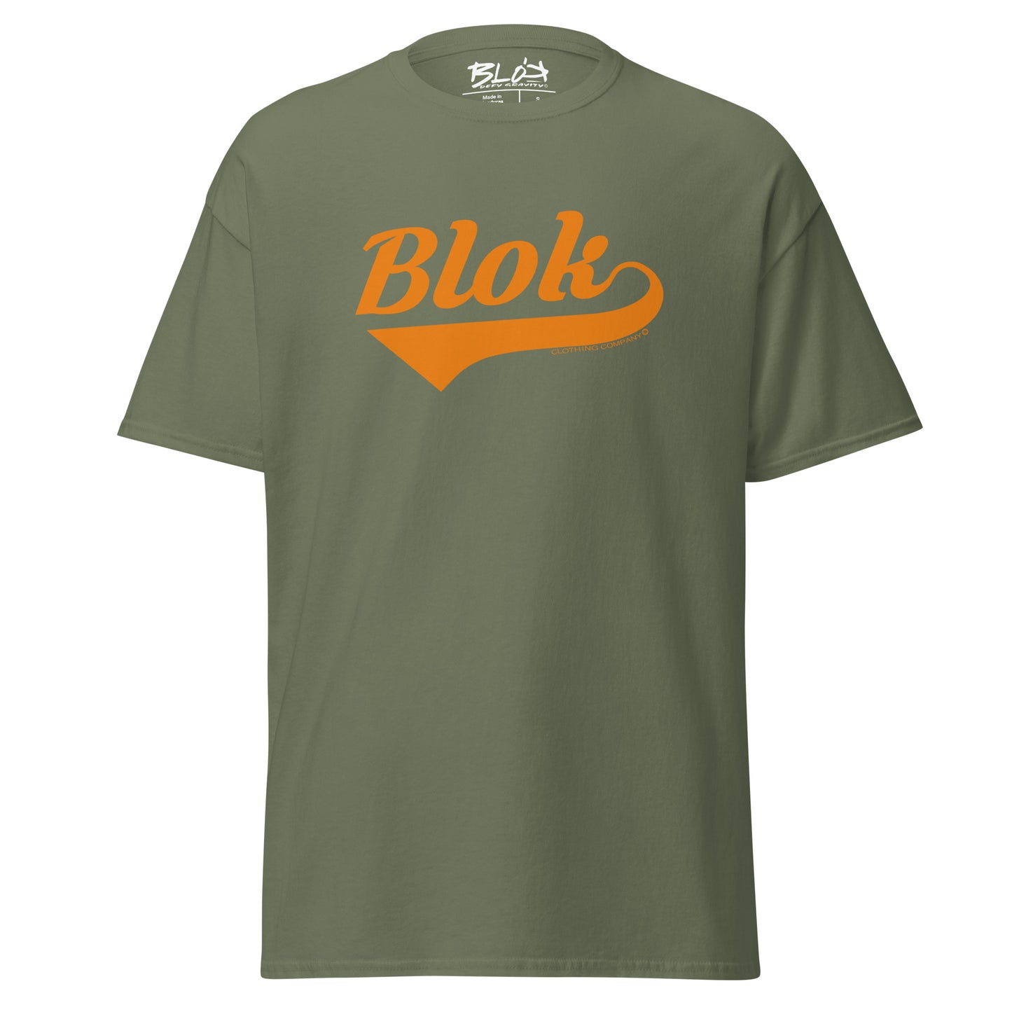Blok Classic - Front Print - in Orange - Men's Loose Fit