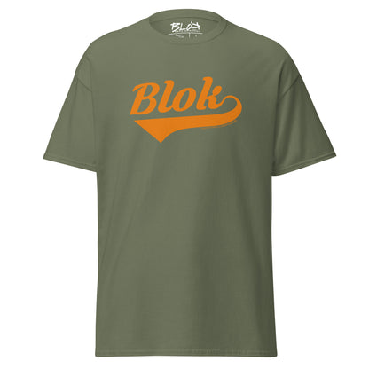 Blok Classic - Front Print - in Orange - Men's Loose Fit