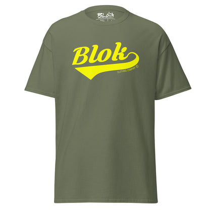 Blok Classic - Front Print - in Yellow - Men's Loose Fit