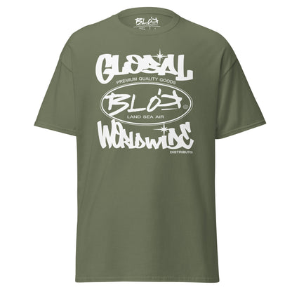 Blok Global - Front Print - with White Logo - Men's Loose Fit