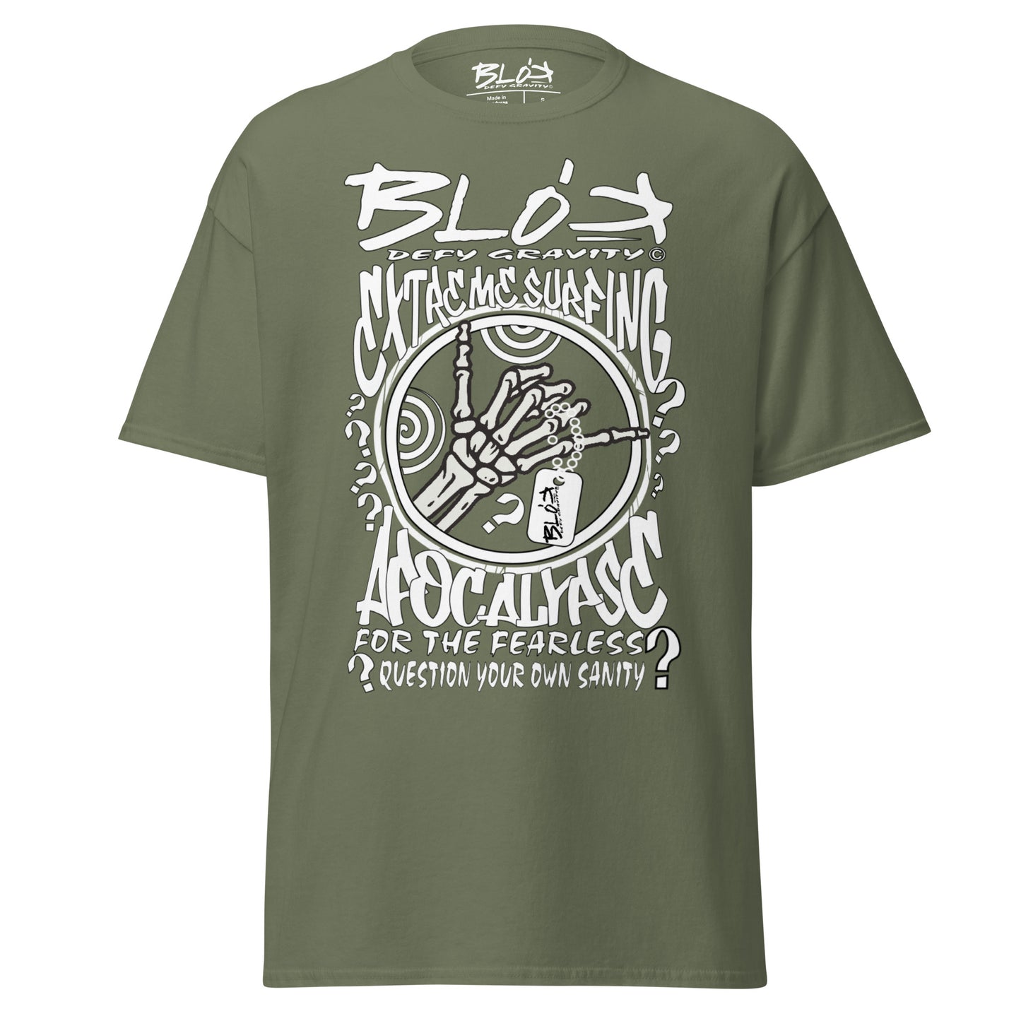 Apocalypse - Front Print in White - Men's Loose Fit