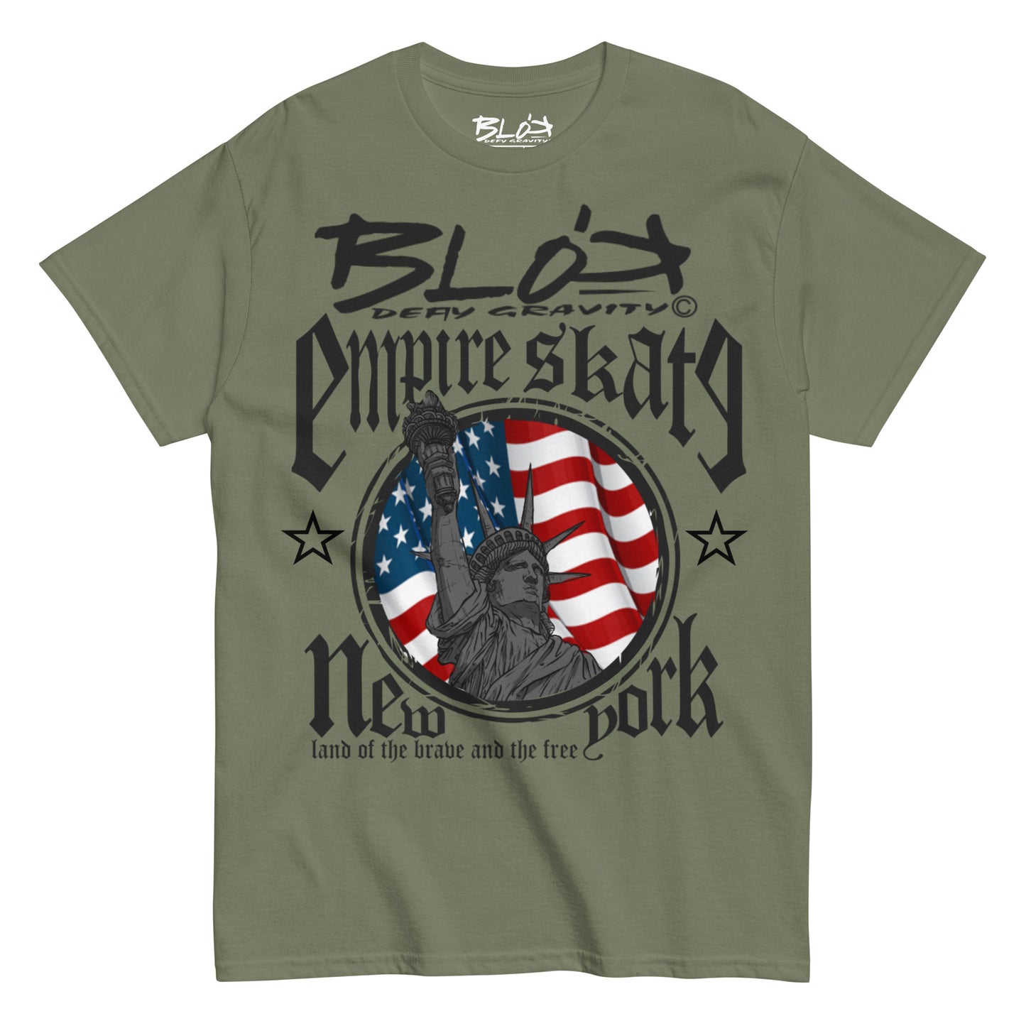 Empire Skate - New York - Front Print - in Black - Men's Loose fit