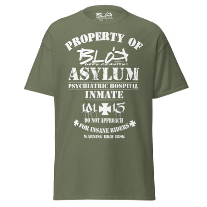 Asylum Inmate - Front Print - in White - Men's Loose Fit