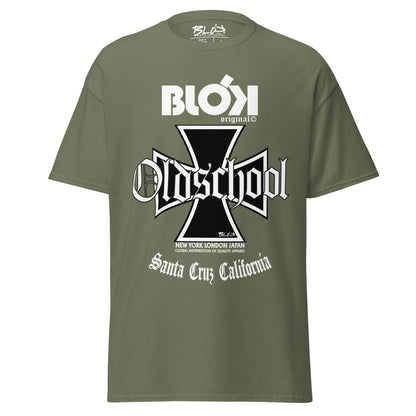 Iron Cross - White Front Print - Men's Loose Fit Graphic T-Shirt